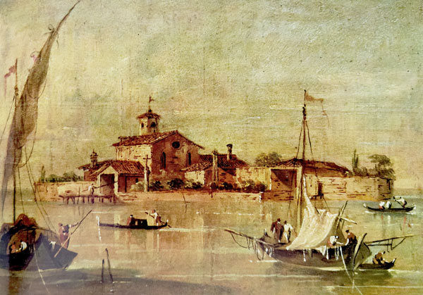 Джакомо Гварди. Вид окрестностей Венеции
