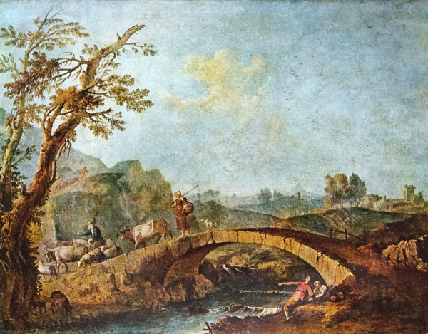Франческо Цуккарелли. Пейзаж с мостом