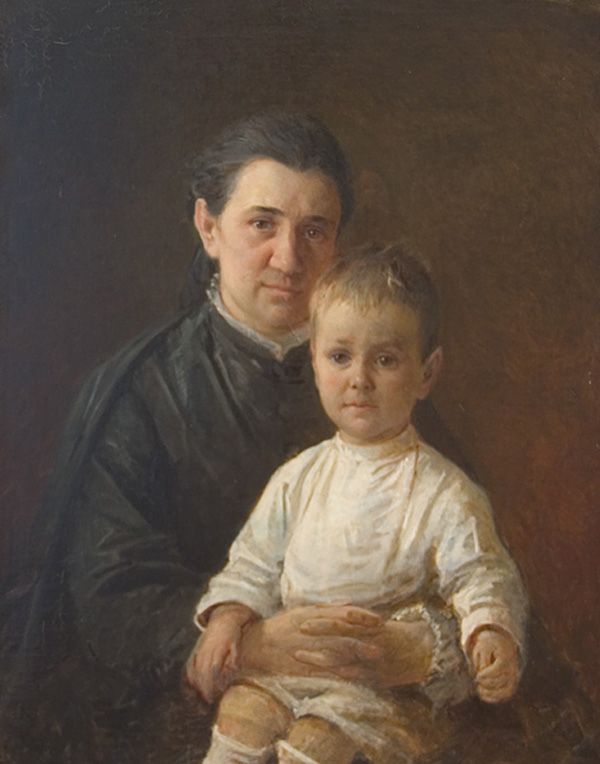 Ге Н. Н. Портрет Евдокии Николаевны Костычевой с сыном Сергеем Павловичем