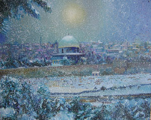 Илья Клейнер. Иерусалим в снегу