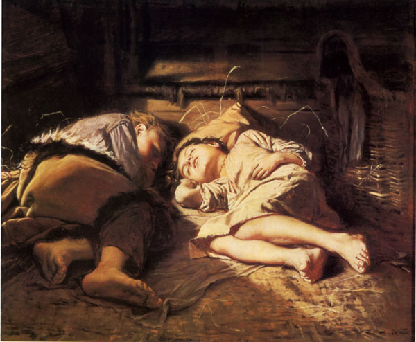 В. Перов. Спящие дети