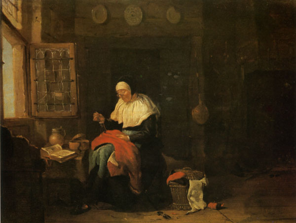 Питер ван Ноорт. 1602-1648. За шитьем