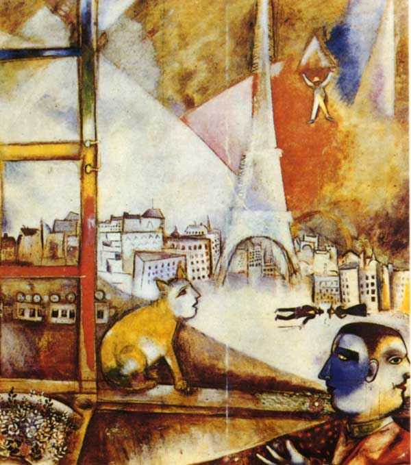 Марк Шагал. Париж из моего окна