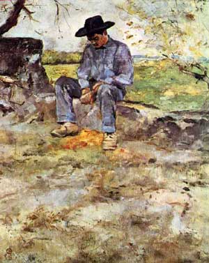 Тулуз-Лотрек. Молодой Рути в Селейрпне. 1882
