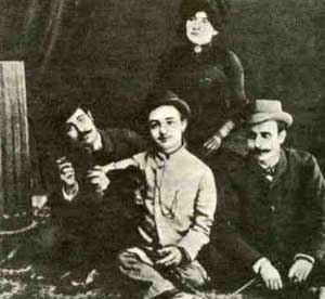 Лотрек с друзьями в саду Мулен-де-ла-Галетт. Около 1887