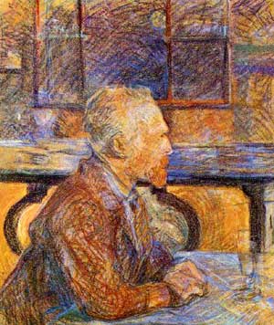 Тулуз-Лотрек. Портрет Ван Гога. 1887