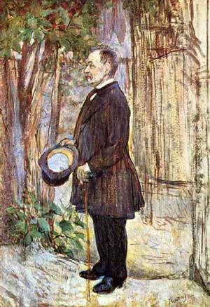 Тулуз-Лотрек. Портрет Анри Дио в рост. 1891