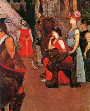 Тулуз-Лотрек.  Мессалина на троне, 1900-1901